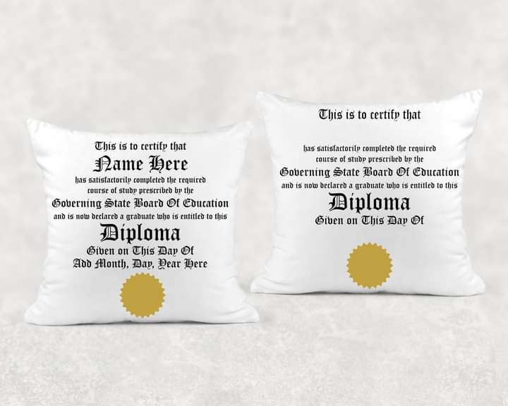 Graduation pillow