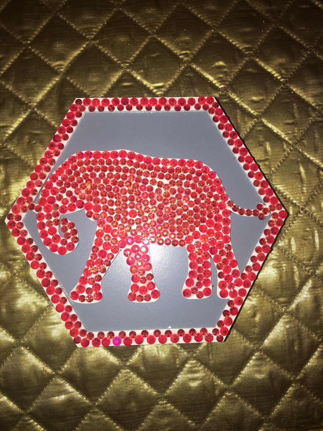 Blinged out elephant