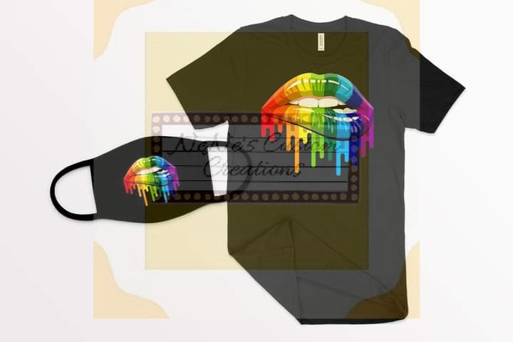 Rainbow lips shirt